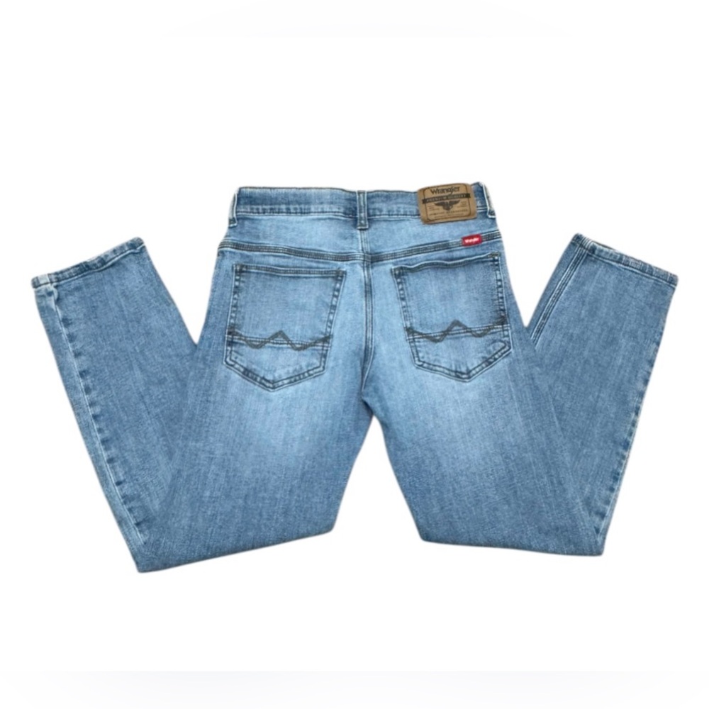 Wrangler Blue Denim Jeans regular taper, for boy, size 10, color blue - Picture 4 of 4